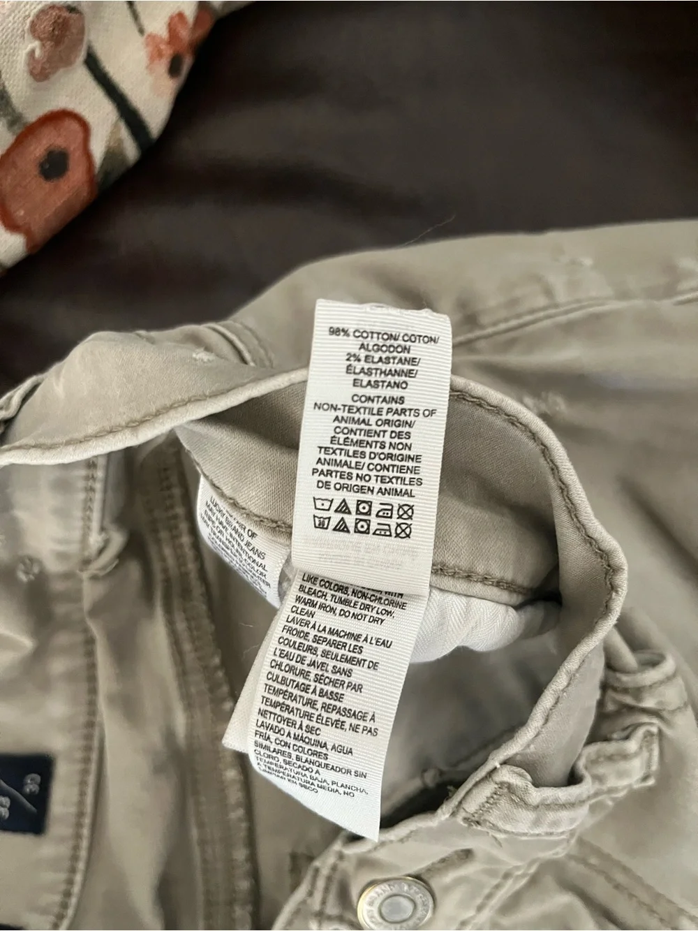 Lucky Brand 121 Slim Khaki Jeans Mens 33x30 Tan Stretch Denim Pants Distressed